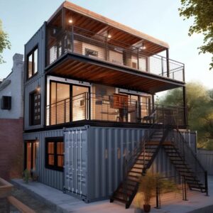 2 Bedrooms Container Home with garage by TC Construction